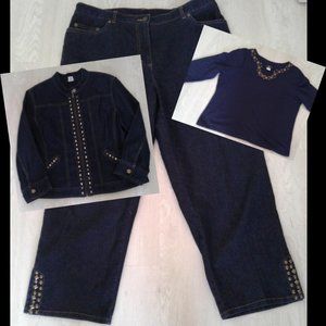 3 piece denim set